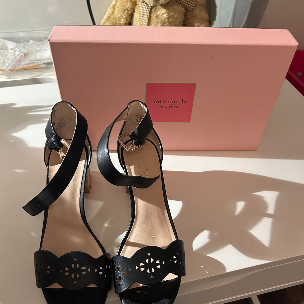 Kate Spade Black Heeled Sandals